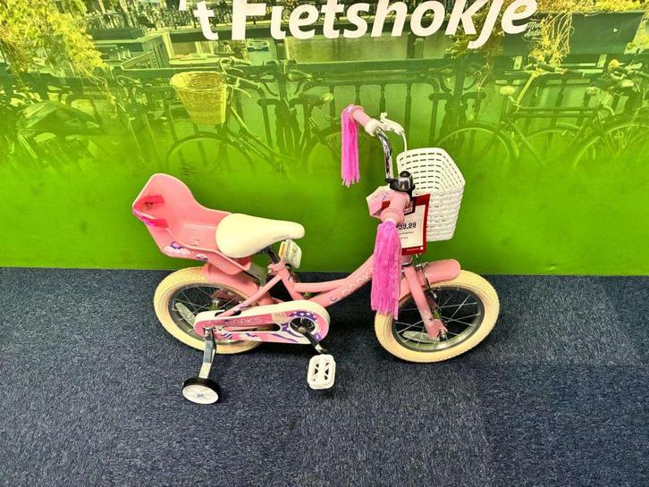 Fietshokje Raaks: Raaks Coco kinderfiets 14” NIEUW, Fietsen en Brommers, Fietsen | Kinderfietsjes, Nieuw, Minder dan 16 inch, Zijwieltjes