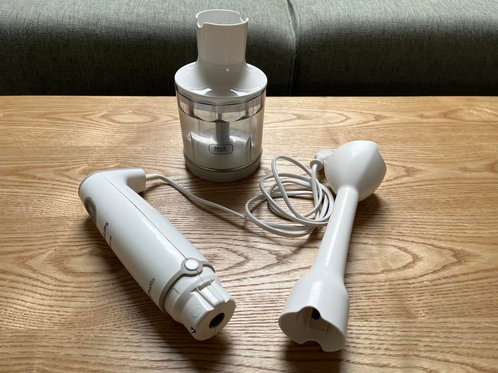 Philips ProMix Staafmixer met hakmolen, Ophalen of Verzenden, Gebruikt, Blender