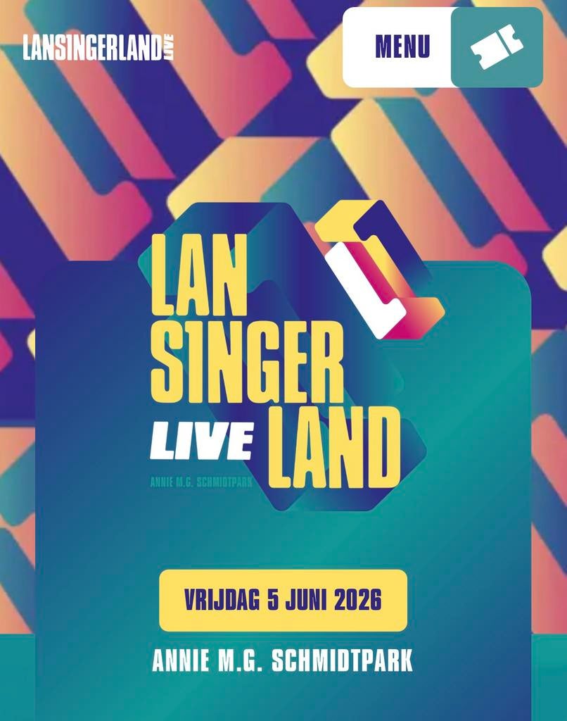2 tickets Lansingerland Live 5 juni en een parkeerticket, Twee personen