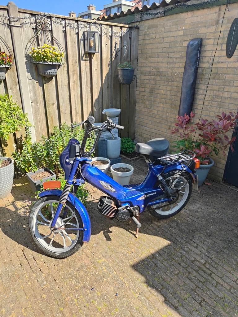 GERESERVEERD.     A35 Quadro Blauw - Compleet met Onderdelen, Fietsen en Brommers, Brommers | Tomos, Ophalen, Gebruikt, Maximaal 25 km/u