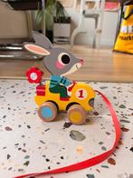 Houten Konijn Trekfiguur - Leuk Speelgoed voor Peuters, Ophalen, Zo goed als nieuw, Duw- of Trekspeelgoed