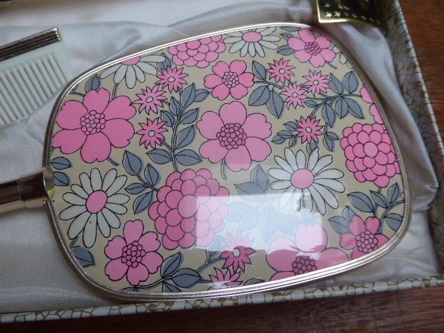 Vintage 3-delige kaptafel set, England, Ophalen of Verzenden