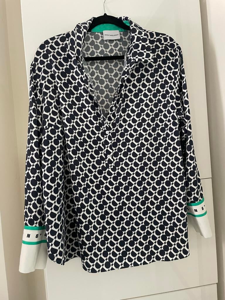 Herzen’s Angelegenheit zijden blouse maat 44, Verzenden, Gedragen, Maat 42/44 (L), Zwart