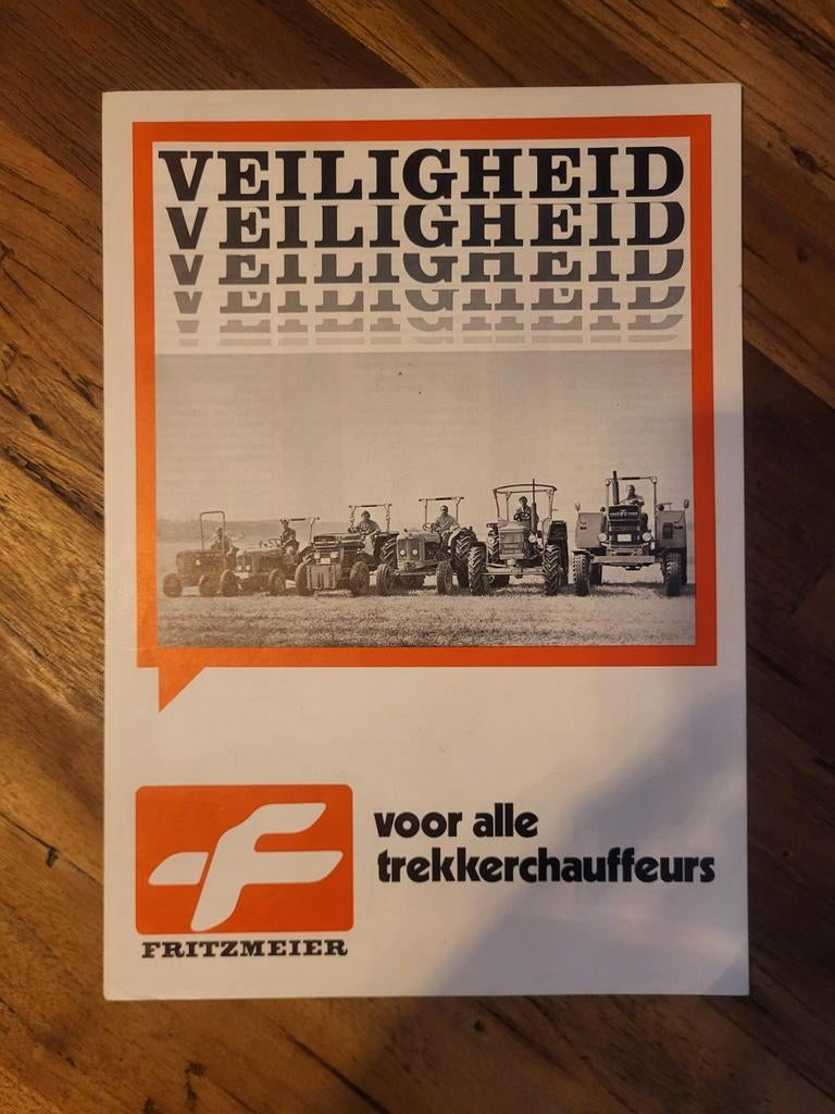 tractor folder FRITZMEIER veiligheid, Ophalen of Verzenden, Zo goed als nieuw, Folder