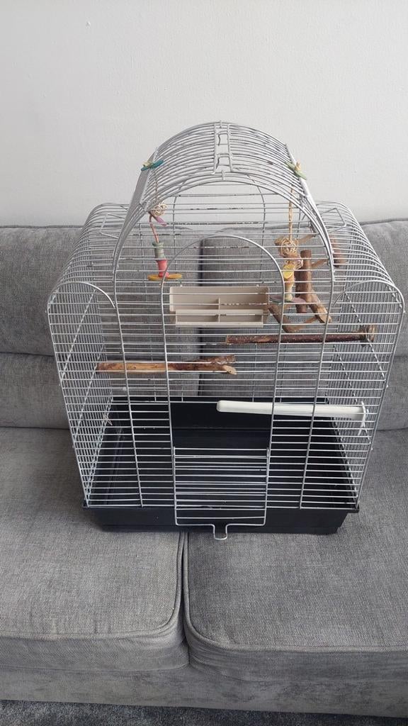 Grote vogel kooi, Dieren en Toebehoren, Vogels | Hokken en Kooien, Ophalen, Gebruikt, Metaal, Vogelkooi