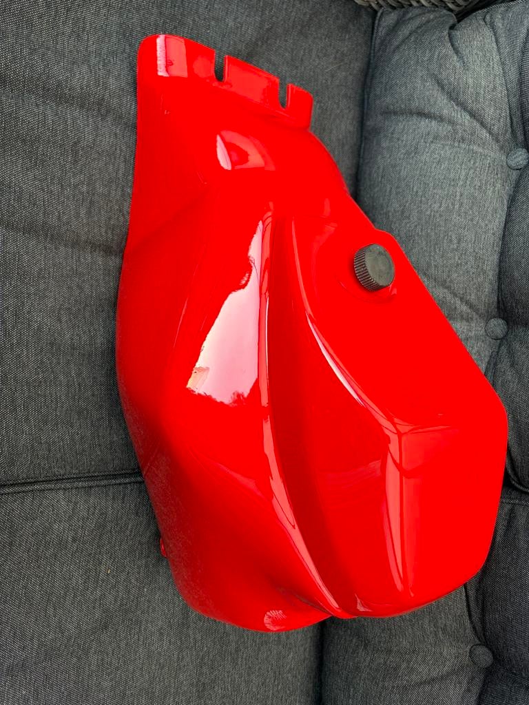 Rode brandstoftank, Ophalen of Verzenden, Gebruikt