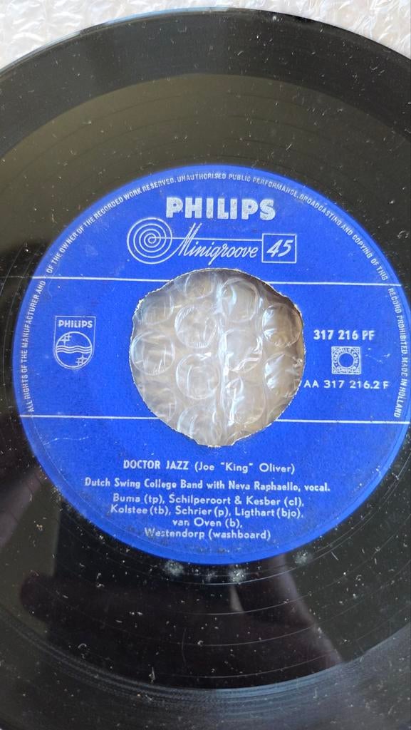 Philips Minigroove 45 - Doctor Jazz, Ophalen of Verzenden