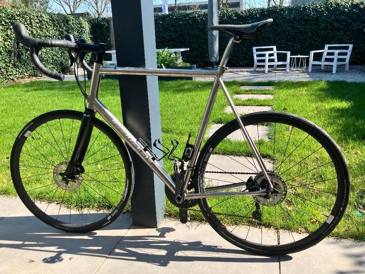 titanium van Nicholas Skeiron racefiets, Fietsen en Brommers, Fietsen | Racefietsen, Gebruikt, Heren, Overige merken, Meer dan 20 versnellingen