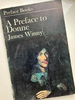 A preface to John Donne by James Winny, Boeken, Taal | Engels, Verzenden, Gelezen, James Winny