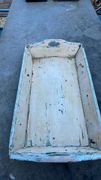 Mangelbak brocant, Huis en Inrichting, Woonaccessoires | Dienbladen, Ophalen, Gebruikt, Rond, Hout