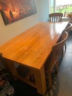 Eettafel met 4 stoelen, Ophalen, Gebruikt, 50 tot 100 cm, 150 tot 200 cm