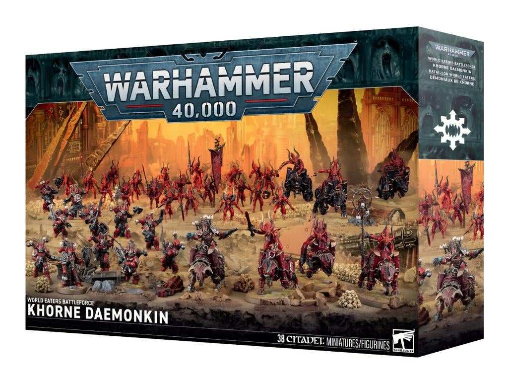 Warhammer 40k Battleforce World Eaters Khorne Daemonkin, Hobby en Vrije tijd, Wargaming, Verzenden, Zo goed als nieuw, Warhammer 40000
