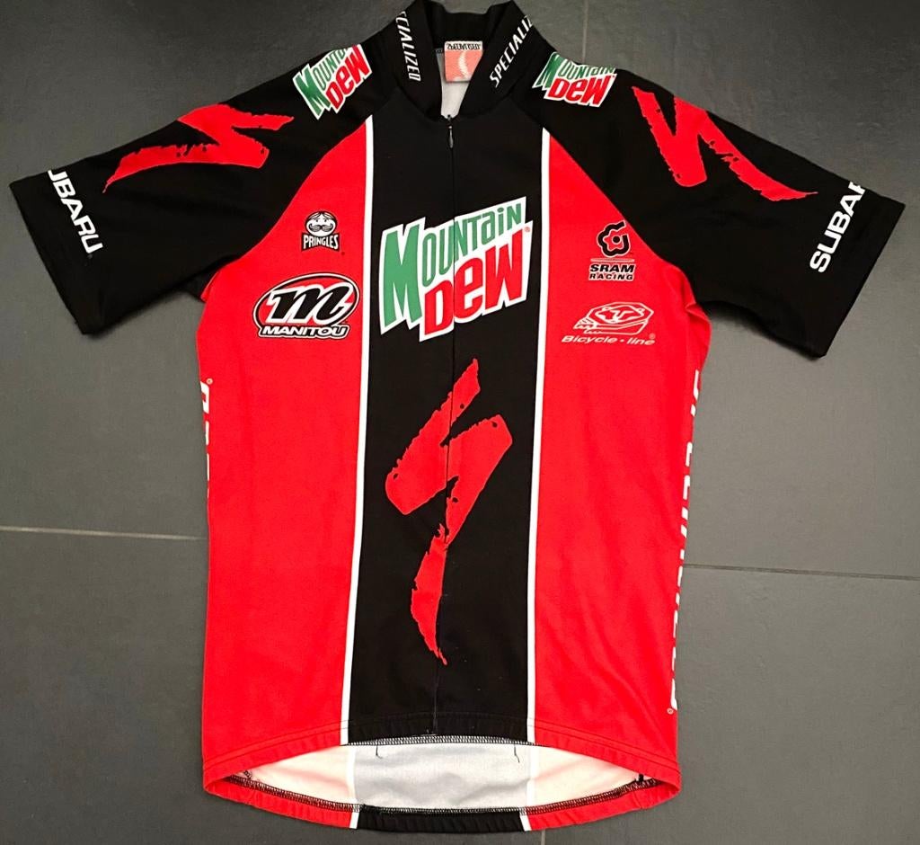 Wielershirt MOUNTAIN DEW – SPECIALIZED (Ploeg Bart Brentjes), Ophalen of Verzenden, Overige typen