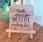 Nieuwe mangohouten snijplank met tekst, Ophalen of Verzenden, Nieuw