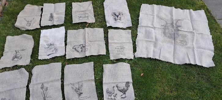Plaid,  shabby doeken. Diverse afbeeldingen en formaten, Ophalen of Verzenden, Nieuw