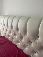 2x Nachtkastjes - Wit met strass details, Ophalen, Overige materialen, Gebruikt, Minder dan 45 cm