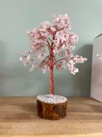 Rozequartz edelsteenboompje 18cm, Ophalen of Verzenden, Zo goed als nieuw