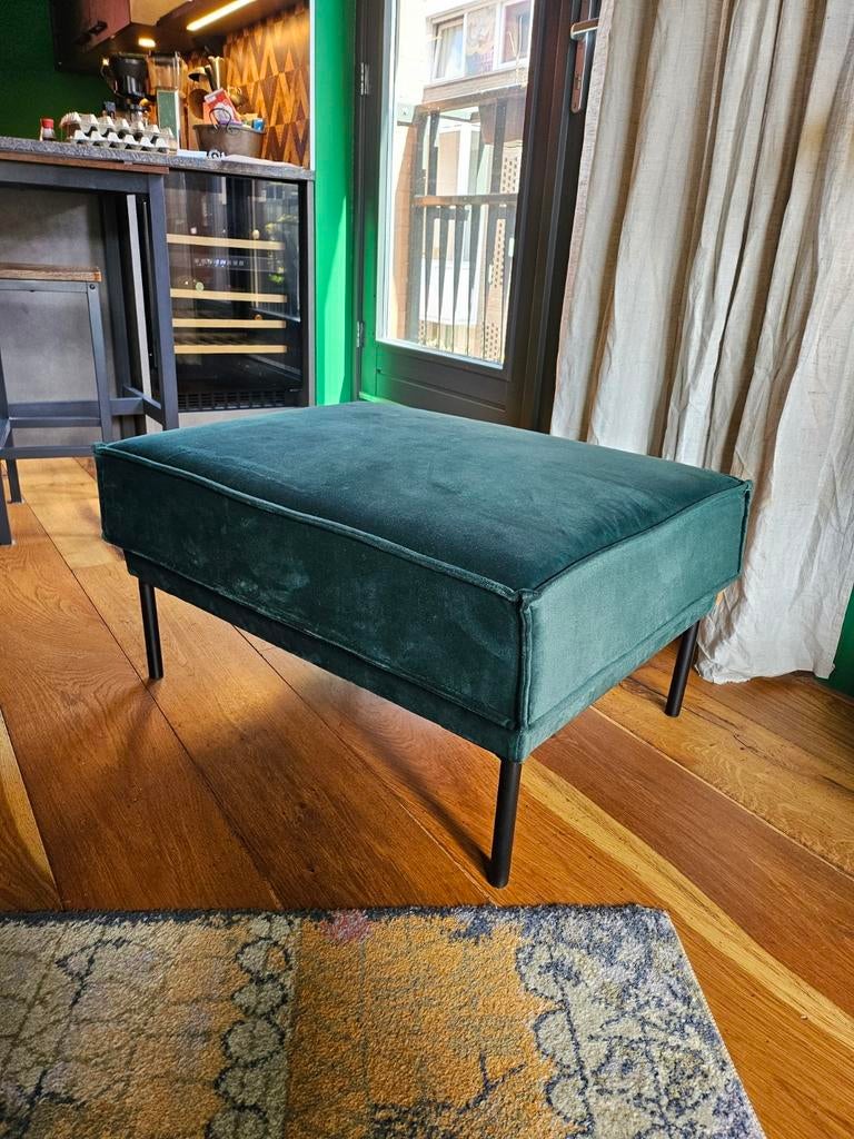 Sissy boy "hocker" groene vierkante poef, Ophalen, Minder dan 50 cm, Vierkant, Minder dan 50 cm