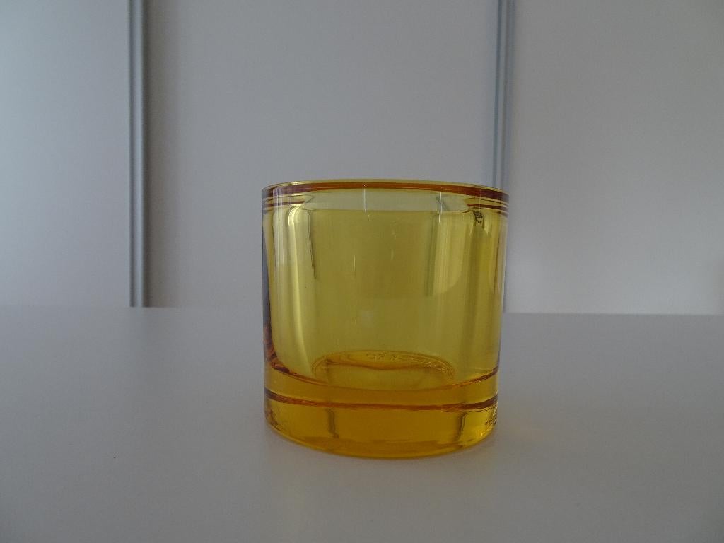 iittala Kivi waxinelichthouder kandelaar votief geel yellow, Ophalen of Verzenden, Zo goed als nieuw, Overige materialen, Minder dan 25 cm