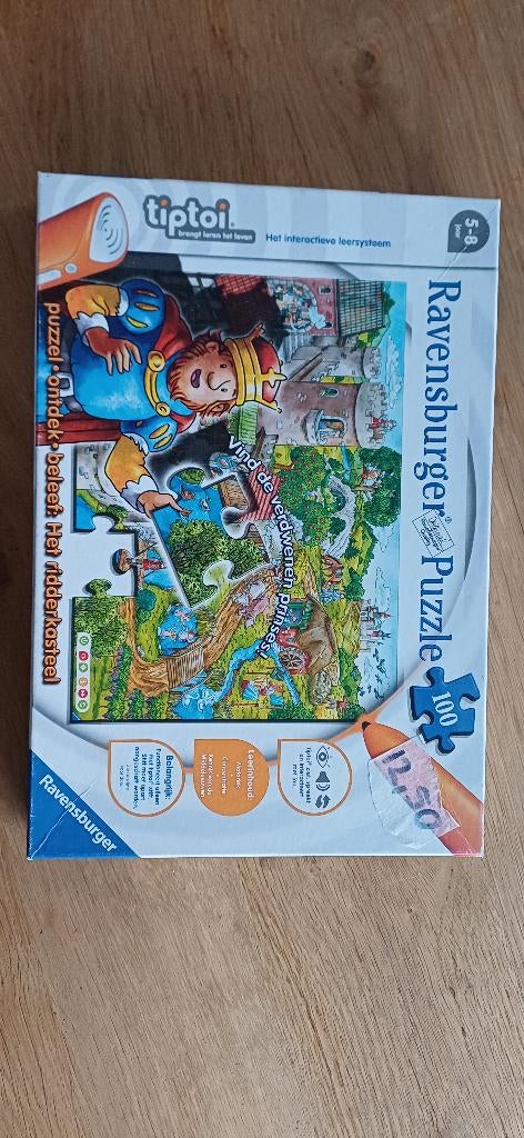 Tiptoi Ridderkasteel puzzel, Ophalen of Verzenden, Zo goed als nieuw, Puzzelen, Met geluid