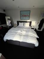 Complete Karlsson Boxspring 160x220cm inclusief Topper, Ophalen, Gebruikt, Tweepersoons, 180 cm