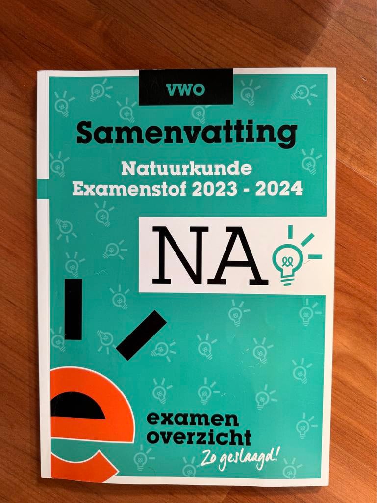 Samenvatting VWO Examenstof Natuurkunde 2023-2024, Ophalen of Verzenden, Zo goed als nieuw, VWO, Natuurkunde