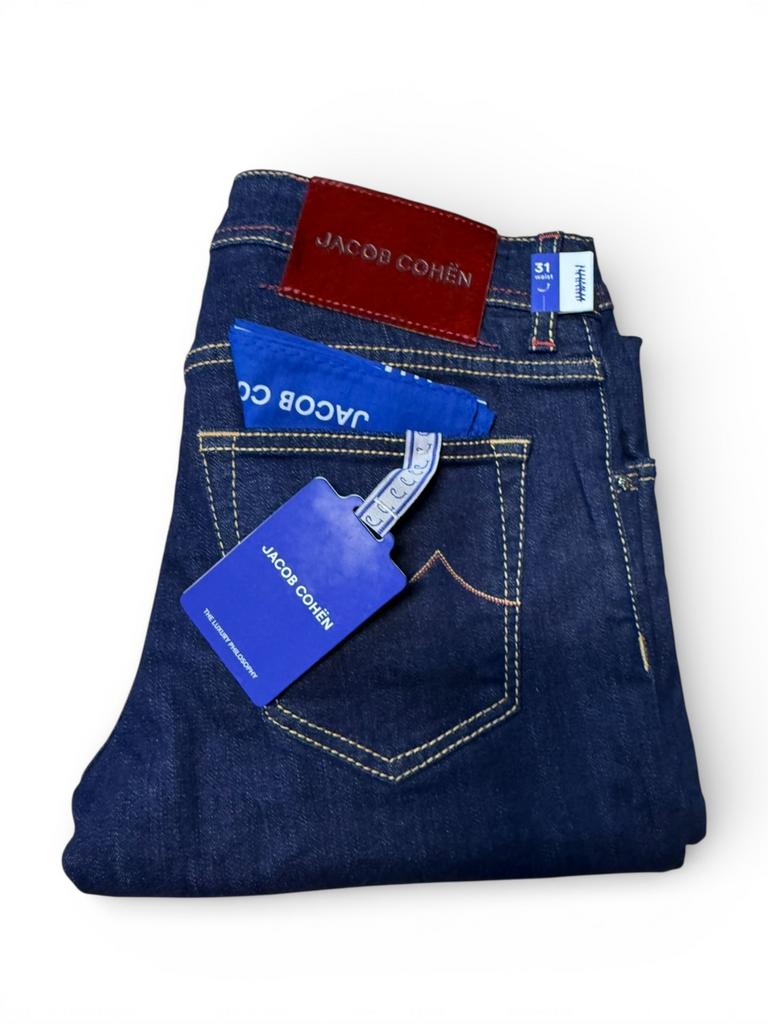 Mooie Jacob Cohen jeans 31 Nick stretch blauw NIEUW 450euro, Verzenden, Nieuw, Blauw, W32 (confectie 46) of kleiner