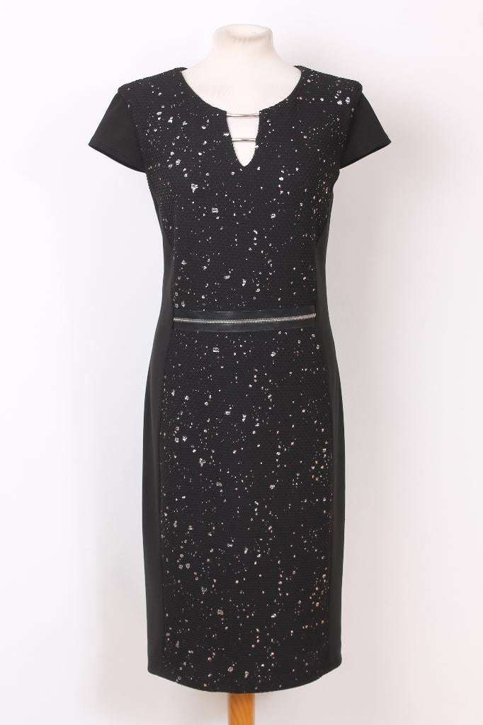 Lente! Jurk met goud van Frank Lyman maat 44, Zwart, Maat 42/44 (L), Ophalen of Verzenden, Zo goed als nieuw