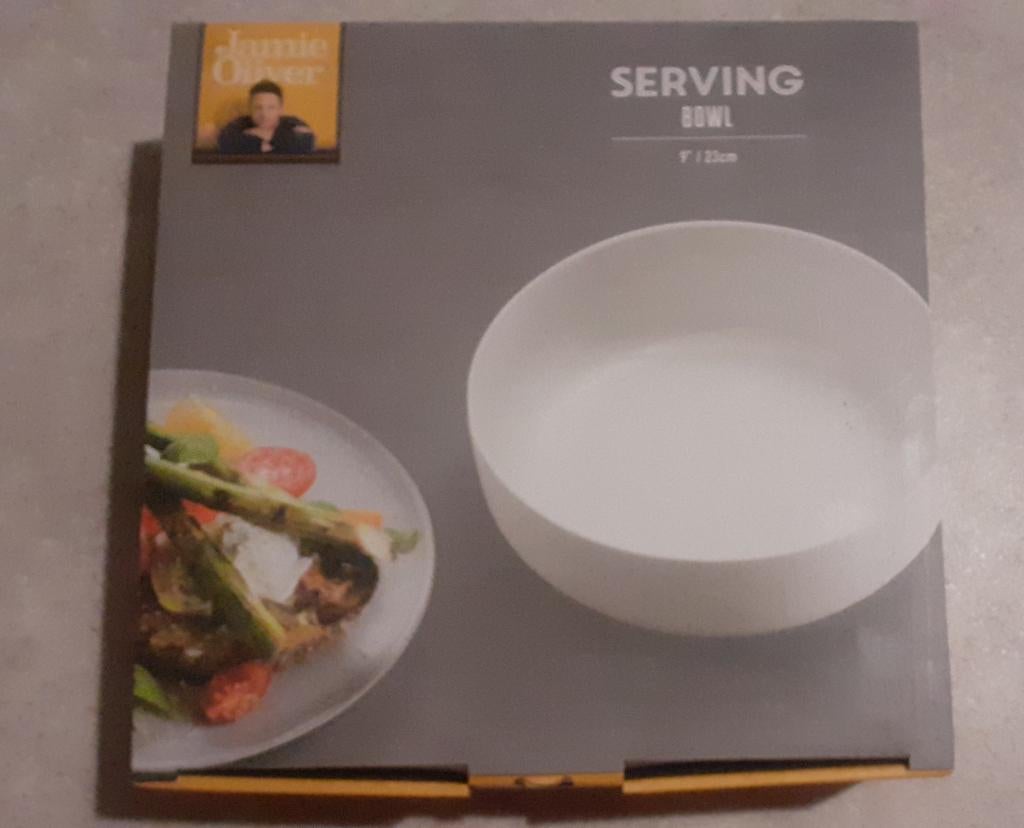 Jamie Oliver Serving Bowl Wit nieuw in doos, Overige typen, Nieuw, Ophalen of Verzenden, Steen/keramiek