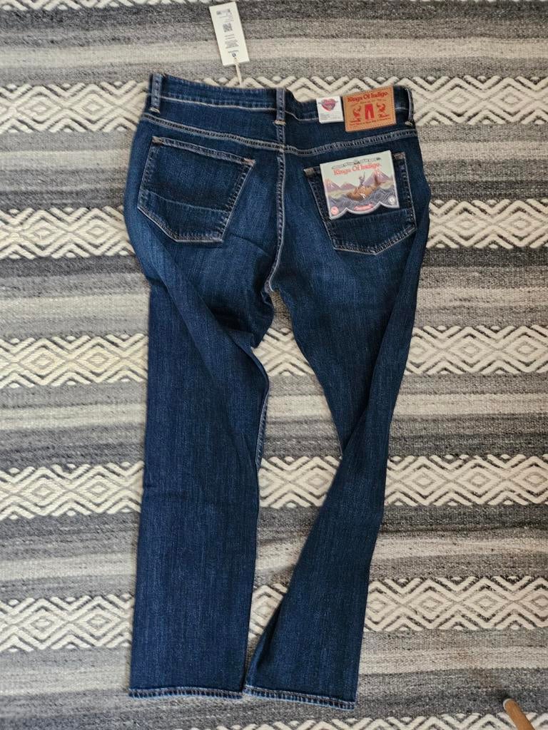 Kings of Indigo, Vegan  Bio John Tapered fit w36 l32 nu €50, Kleding | Heren, W36 - W38 (confectie 52/54), Nieuw, Kings of indigo