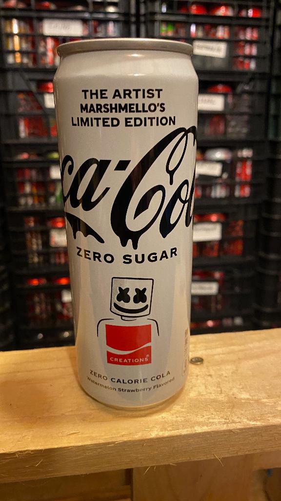 Coca-Cola can Creation uit Japan Marshmello’s 355 ml, Verzenden, Gebruiksvoorwerp