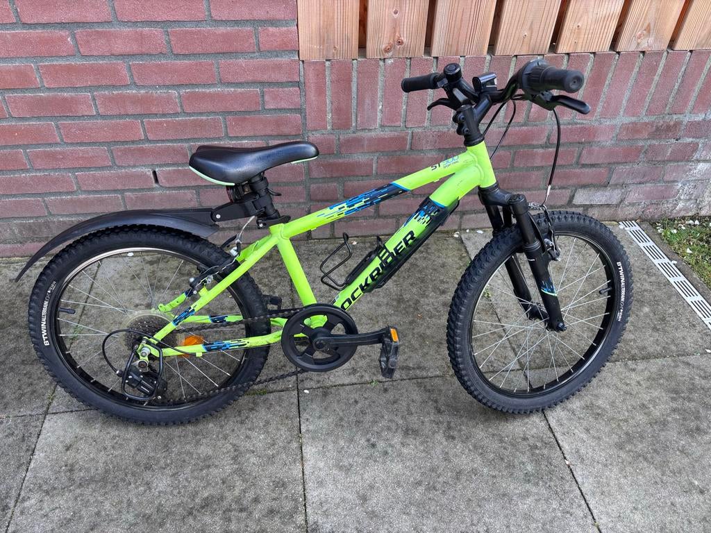 Rockrider ST 500 kinderfiets - 20 inch - Geel - 6 versn., Ophalen, Gebruikt, 20 inch, Versnellingen