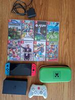 Nintendo Switch met veel extra's, Met games, Met 2 controllers, Ophalen of Verzenden, Zo goed als nieuw