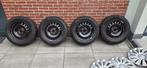 Set van 4 Michelin winterbandenop stalen velgen 205/60 R16, Ophalen, Gebruikt, 16 inch, Banden en Velgen
