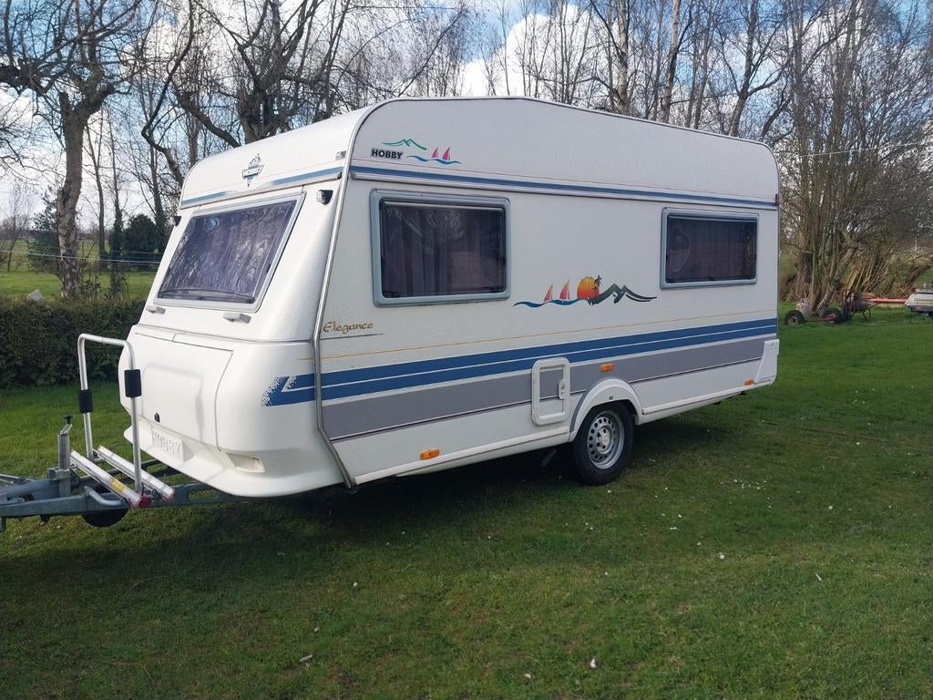 Hobby 430 SB  Elegance uit 1995 tent, Caravans en Kamperen, Hobby, Treinzit, 750 - 1000 kg, Particulier