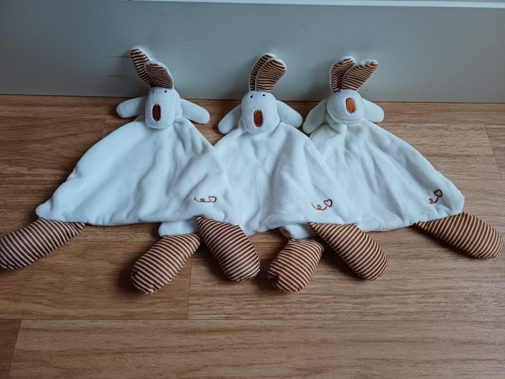 Knuffeldoekje doekje konijn bambino kruidvat wit bruin, Ophalen of Verzenden, Zo goed als nieuw, Overige typen