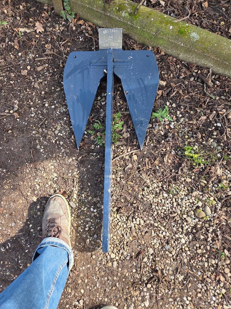 scheepsanker jachtanker britany 25 kg, Ophalen of Verzenden, Zo goed als nieuw, Ankeren en Afmeren, Zeilboot of Motorboot