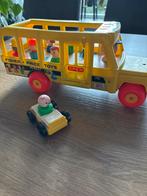Vintage Fisher-Price Schoolbus met figuren, Ophalen of Verzenden, Gebruikt, Jongen of Meisje