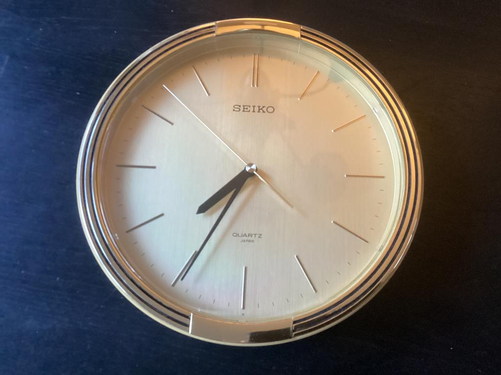 Vintage SEIKO HOLLYWOOD Quartz wandklok, Ophalen of Verzenden