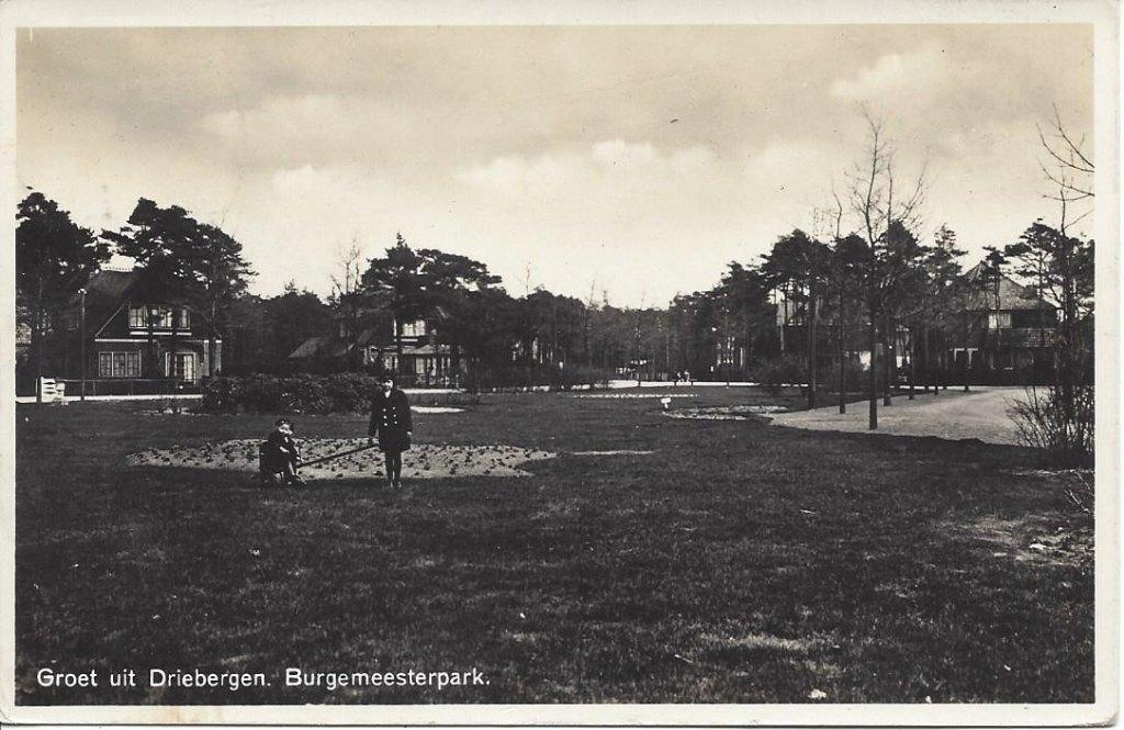 Driebergen (Utr.) Burgemeesterpark, Volk, gelopen 1936, Ophalen of Verzenden, 1920 tot 1940, Gelopen, Utrecht