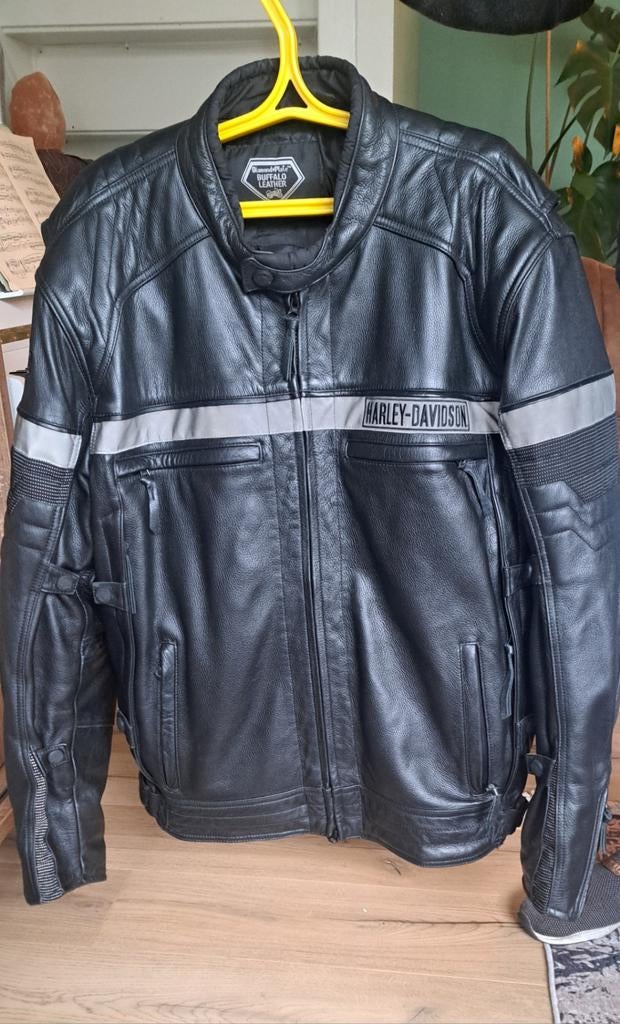 Leren motorjas Harley Davidson 2x XL, Motoren, Kleding | Motorkleding, Ophalen of Verzenden, Tweedehands, Jas | leer
