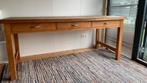 Massief houten tafel, Ophalen, Gebruikt, 75 cm of meer, 150 tot 200 cm