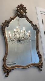 Antieke Kuif Spiegel met Lampjes & Plankje, Ophalen