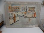 Schoolplaat melkwinkel zuivelbereiding jaren 50, Antiek en Kunst, Curiosa en Brocante, Ophalen