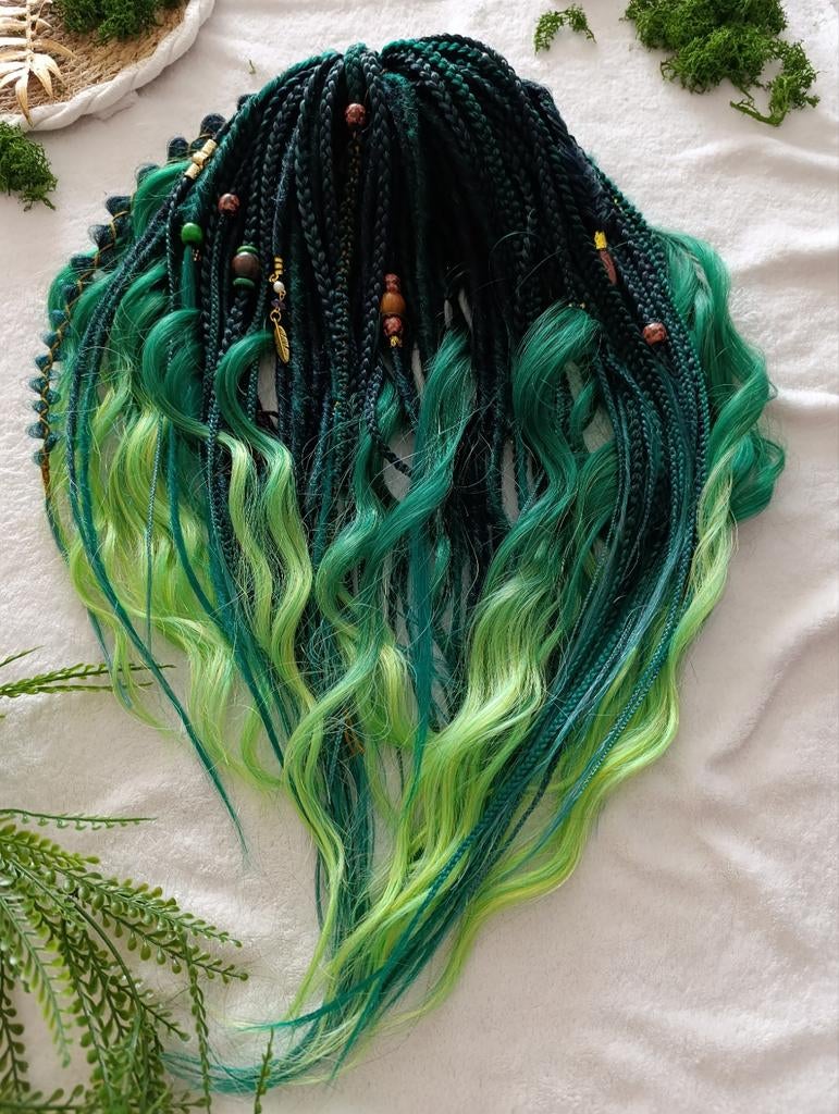 Dreadlocks set, dreadkrullen, vlechten en dreadlocks, 60 DE, Ophalen of Verzenden, Nieuw, Pruik of Haarverlenging