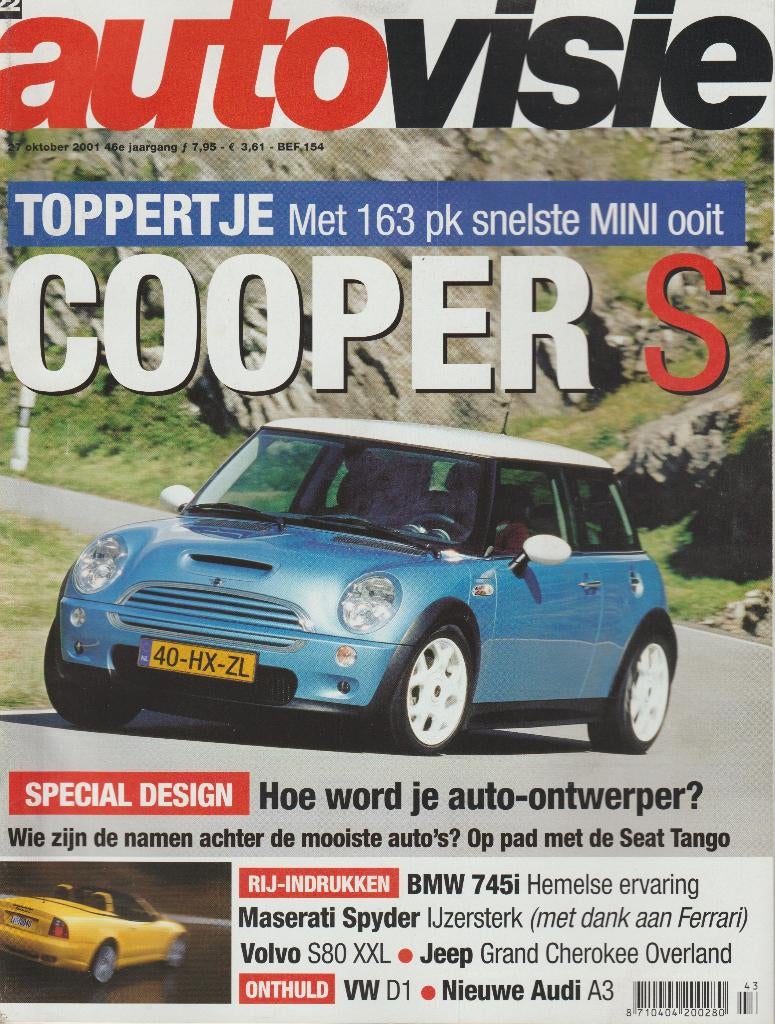 Mini ( Mini Cooper S - nieuwe Mini ) test in Autovisie, Gelezen, Ophalen of Verzenden, Overige merken, Autovisie