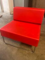 Rode fauteuil pedrali design 3 stuks, Gebruikt, Ophalen of Verzenden, Metaal, Eén