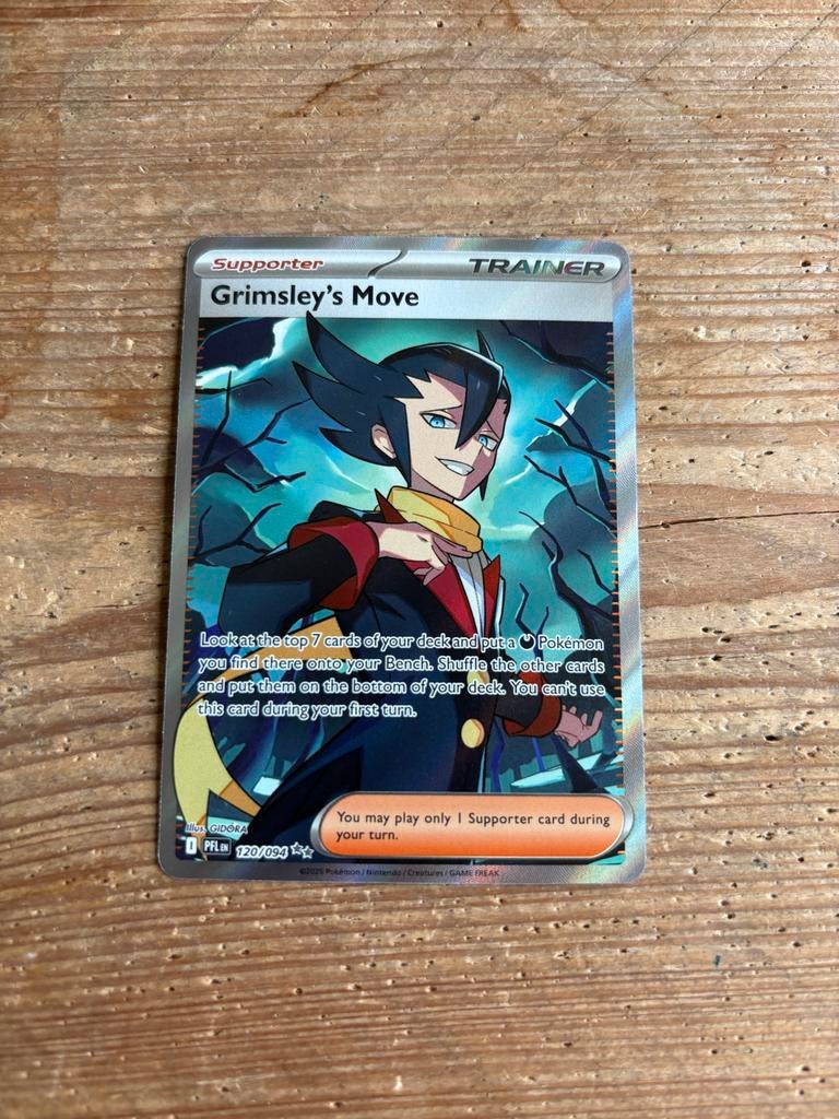 Pokémon Grimsley's Move Trainer kaart 120/094, Ophalen of Verzenden, Gebruikt, Losse kaart, Foil