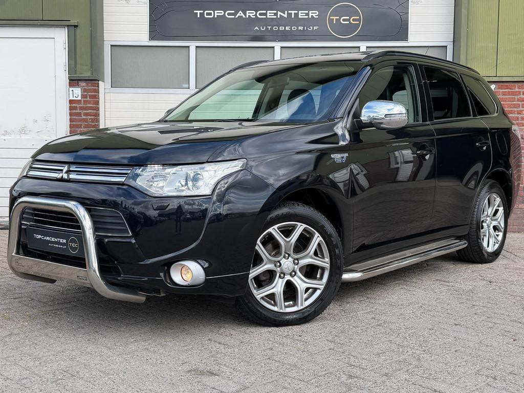 Mitsubishi Outlander 2.0 PHEV/STOELV/LEER/NAVI/PAKRS/CAMERA, 4 cilinders, Zwart, Bedrijf, Vierwielaandrijving