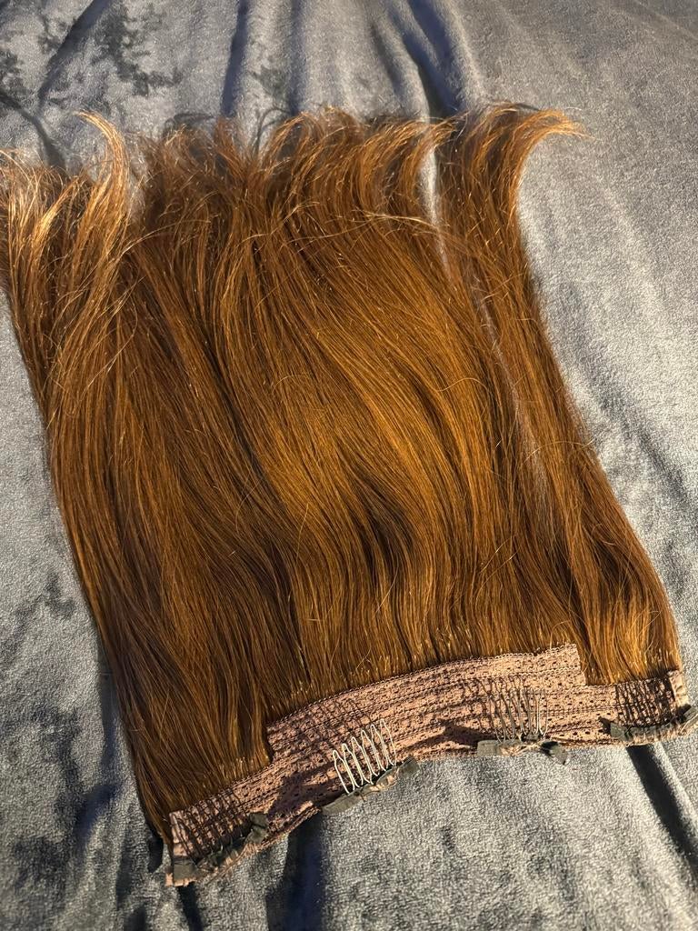 Remy Haarverlenging - Clip-in Extensions, Ophalen of Verzenden, Gebruikt, Pruik of Haarverlenging